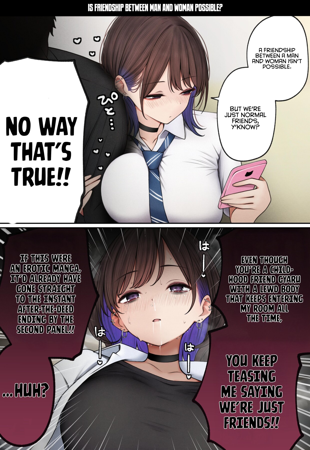 Hentai Manga Comic-The story of how my bedroom became my gyaru childhood friend's fuck-room-Read-74